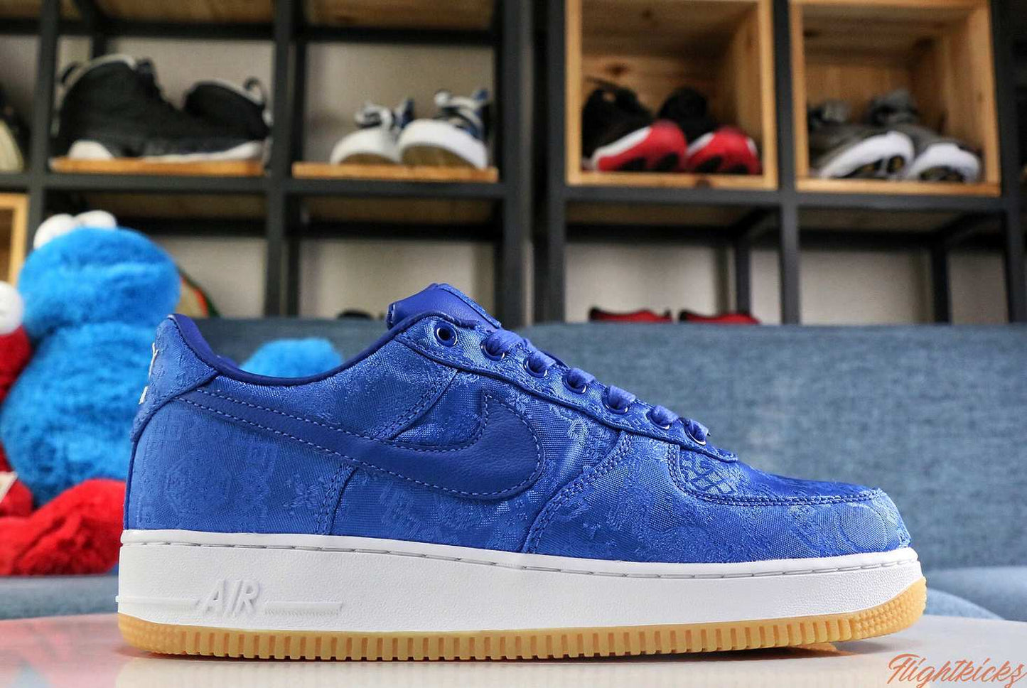 2019 CLOT x Nike Air Force 1 Low Game Royal