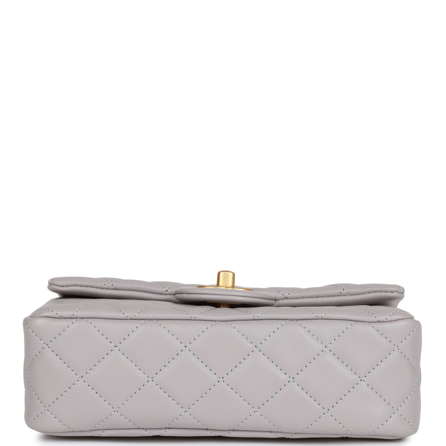 Mini Flap Bag Light Grey Hardware