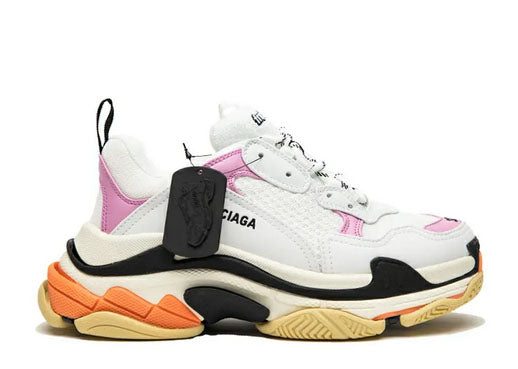 Balenciag* Triple S White Orange