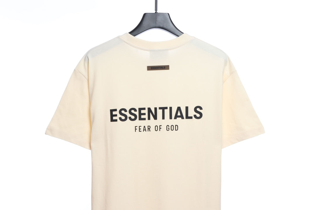 Essentials back silicone letter short sleeve