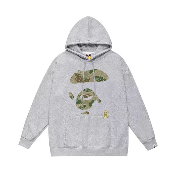 BAPE camo Ape Face logo hoodie