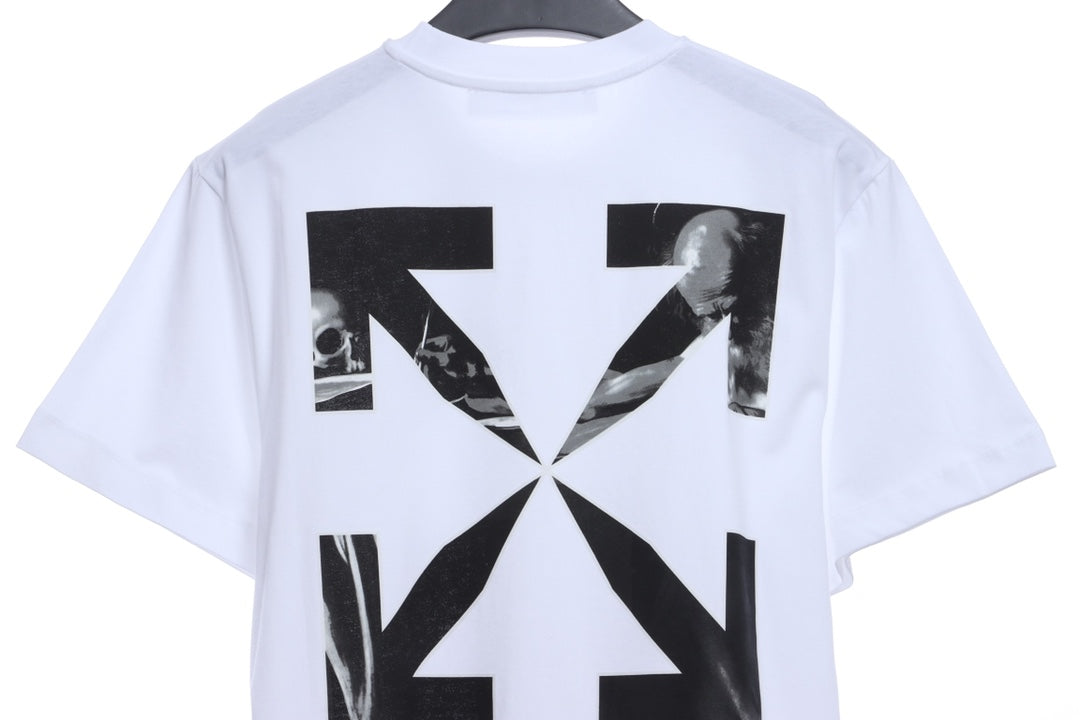 OW Caravaggio black and white religious short sleeves 2QFLYNAO