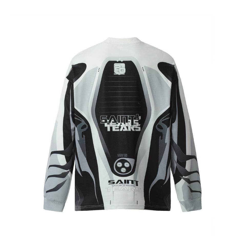 Saint Mich@el Tears Full Print Map Long Sleeve