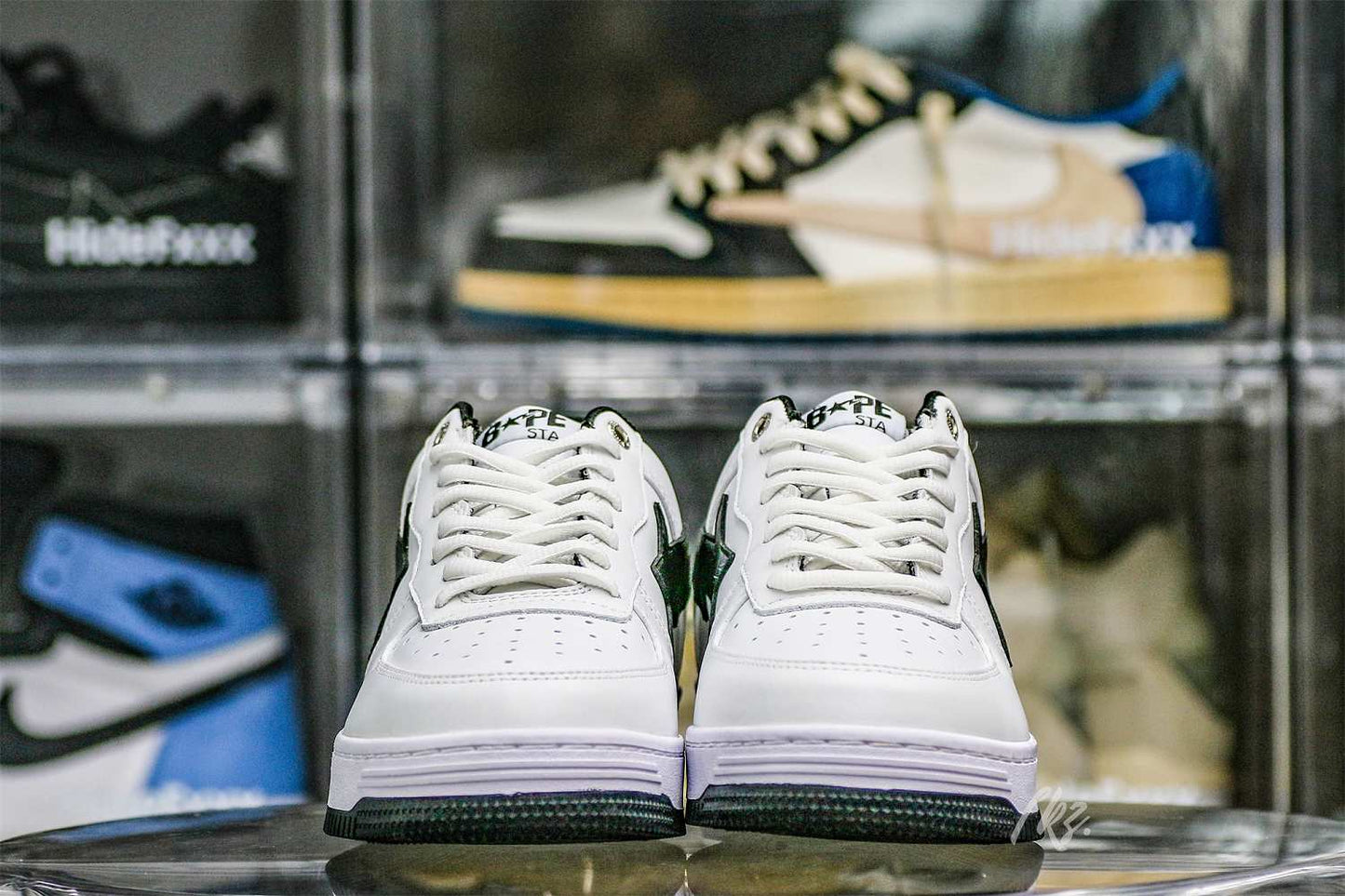 OFF-WHITE JJJJound x Bapesta White Black