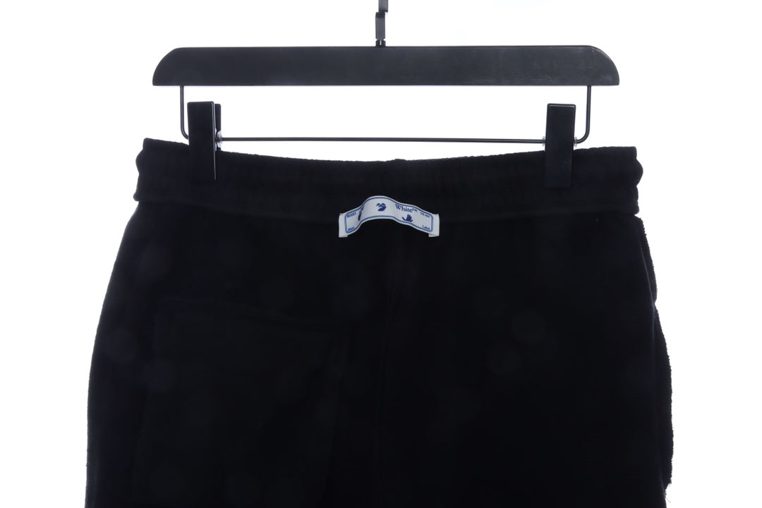 OW purplish red twill shorts