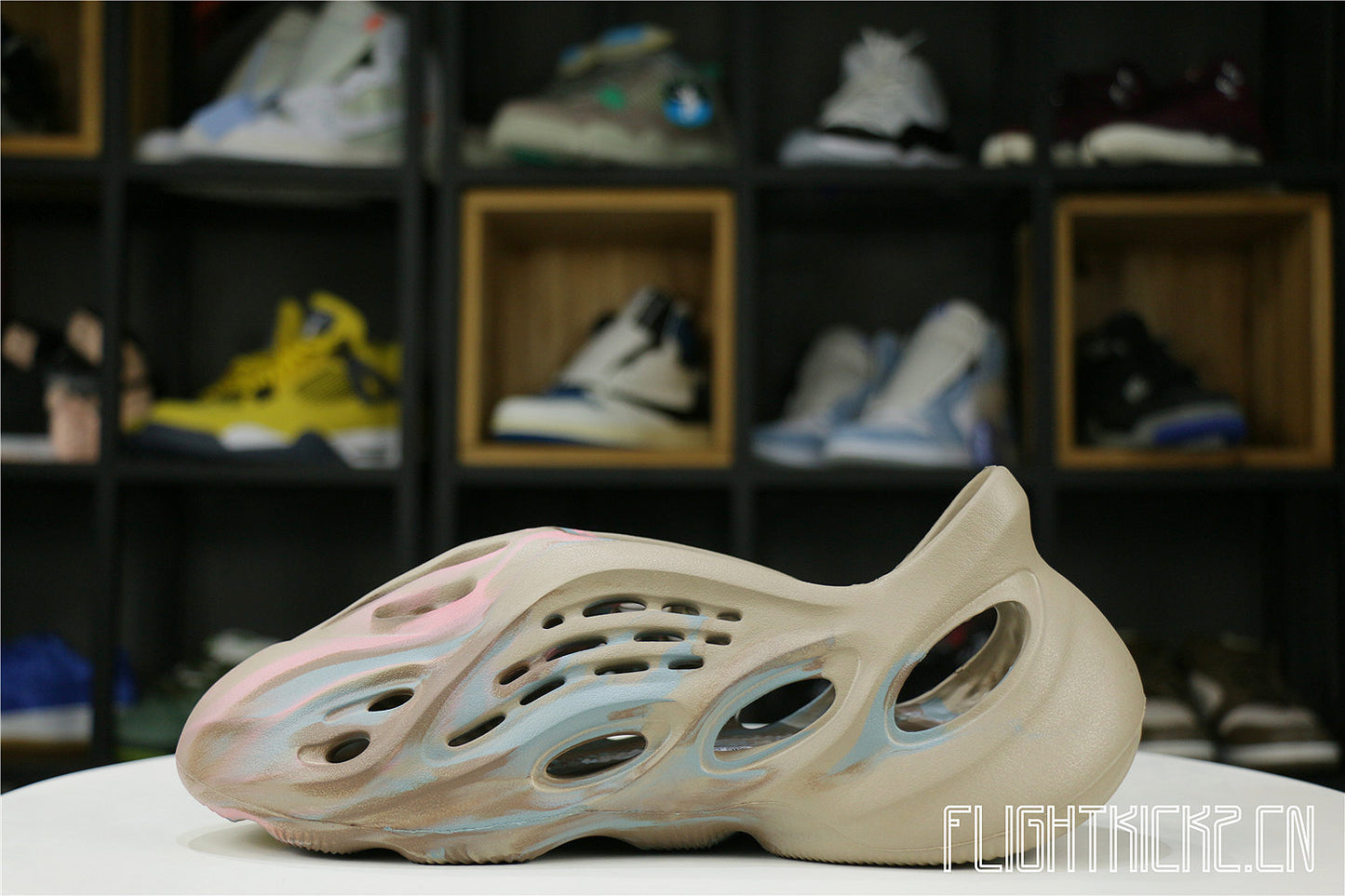 Yeezy Foam RNNR MX Sand Grey (GY3969址郏(LN5 A1 Batch)