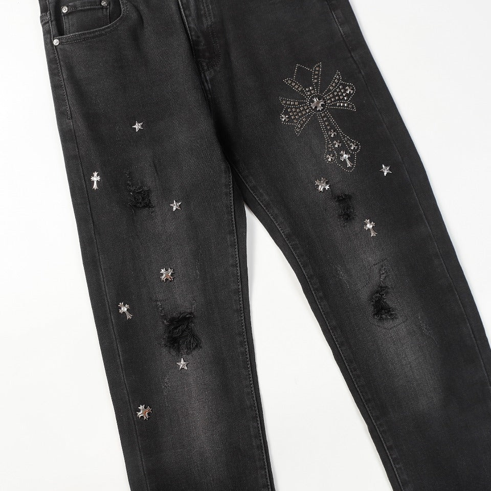 CHR0ME HEARTS 202323FW DENIM CROSS Pants