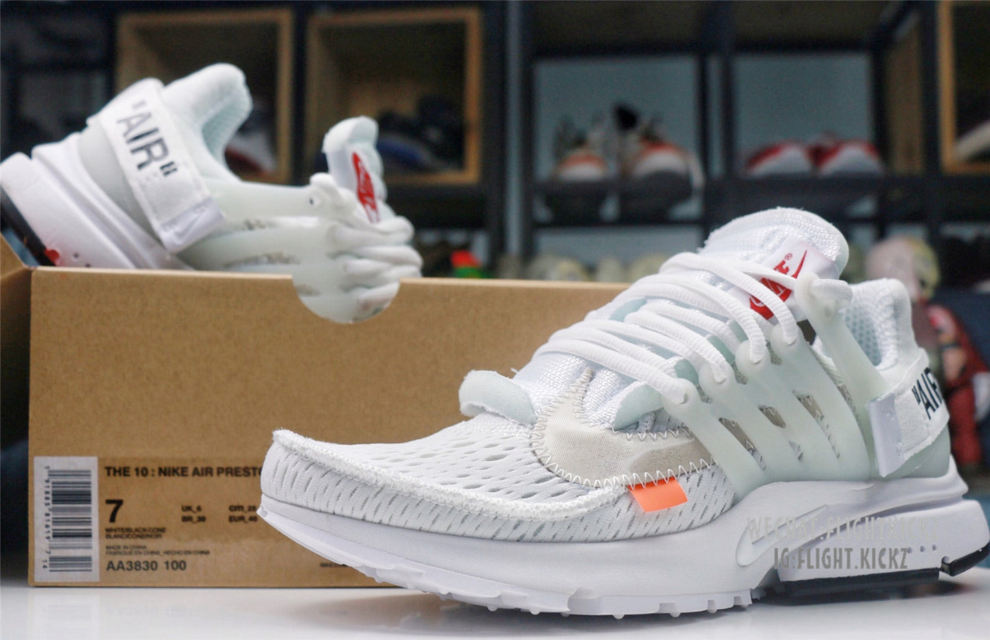 2018 Off White X Nike Presto Triple White