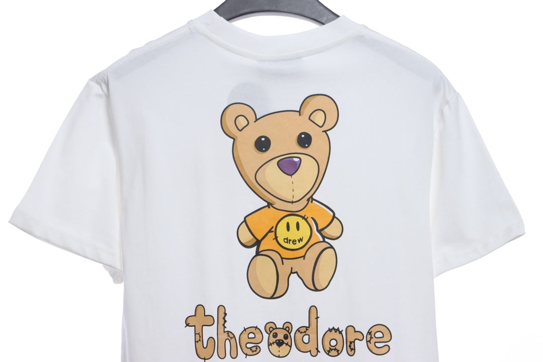 Drew cartoon fun bear printing short sleeves