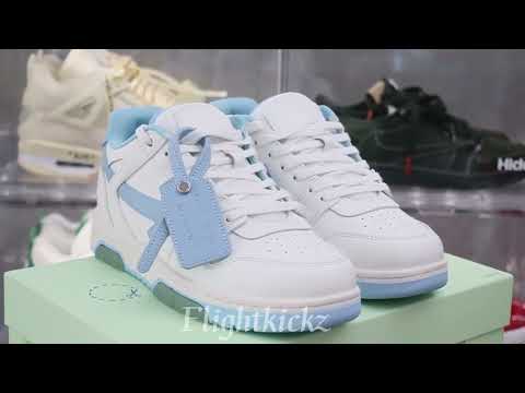 OFF-WHITE White & Blue Out Of Office Sneakers 8LDKPOXO