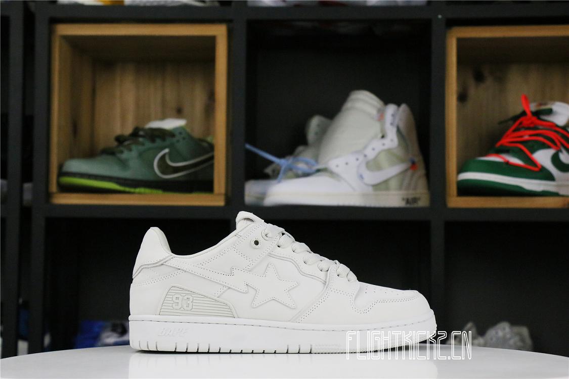 A Bathing Ape Bape SK8 Sta Triple White