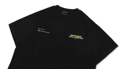 Represent X Manchester limited slogan print short-sleeved T-shirt black