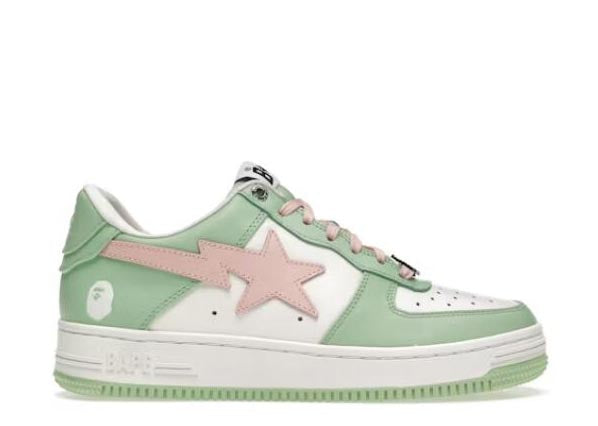 OFF-WHITE A Bathing Ape Bapesta 鈥?Pastel Pack Green