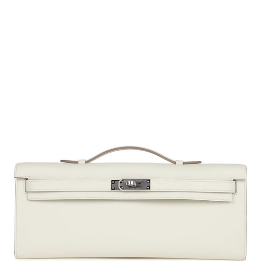Hermès Kelly Cut Mushroom Swift Palladium Hardware