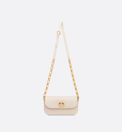 30 MONTAIGNE AVENUE BAG Dusty Ivory Box Calfskin
