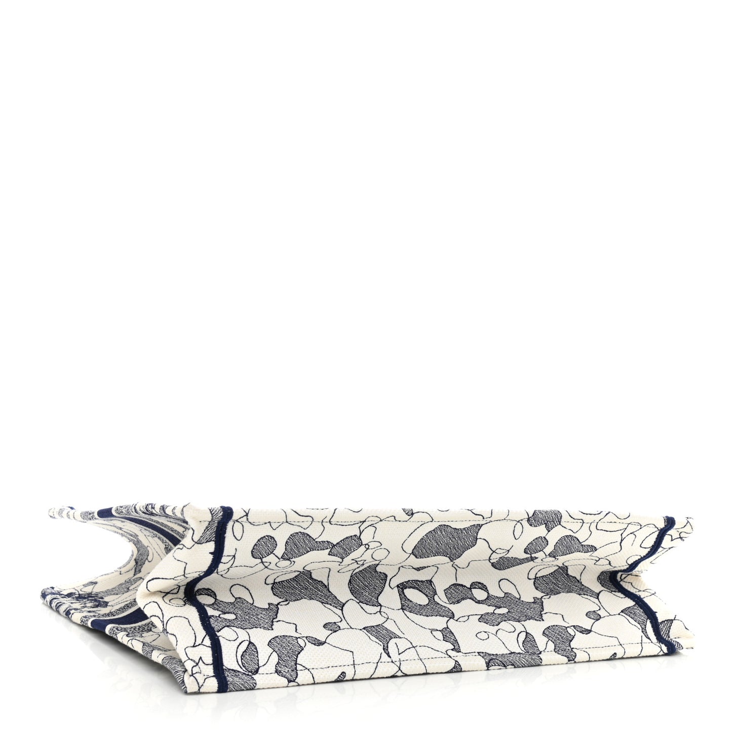 CHRISTIAN DIOR Large Around The World Book Tote Blue