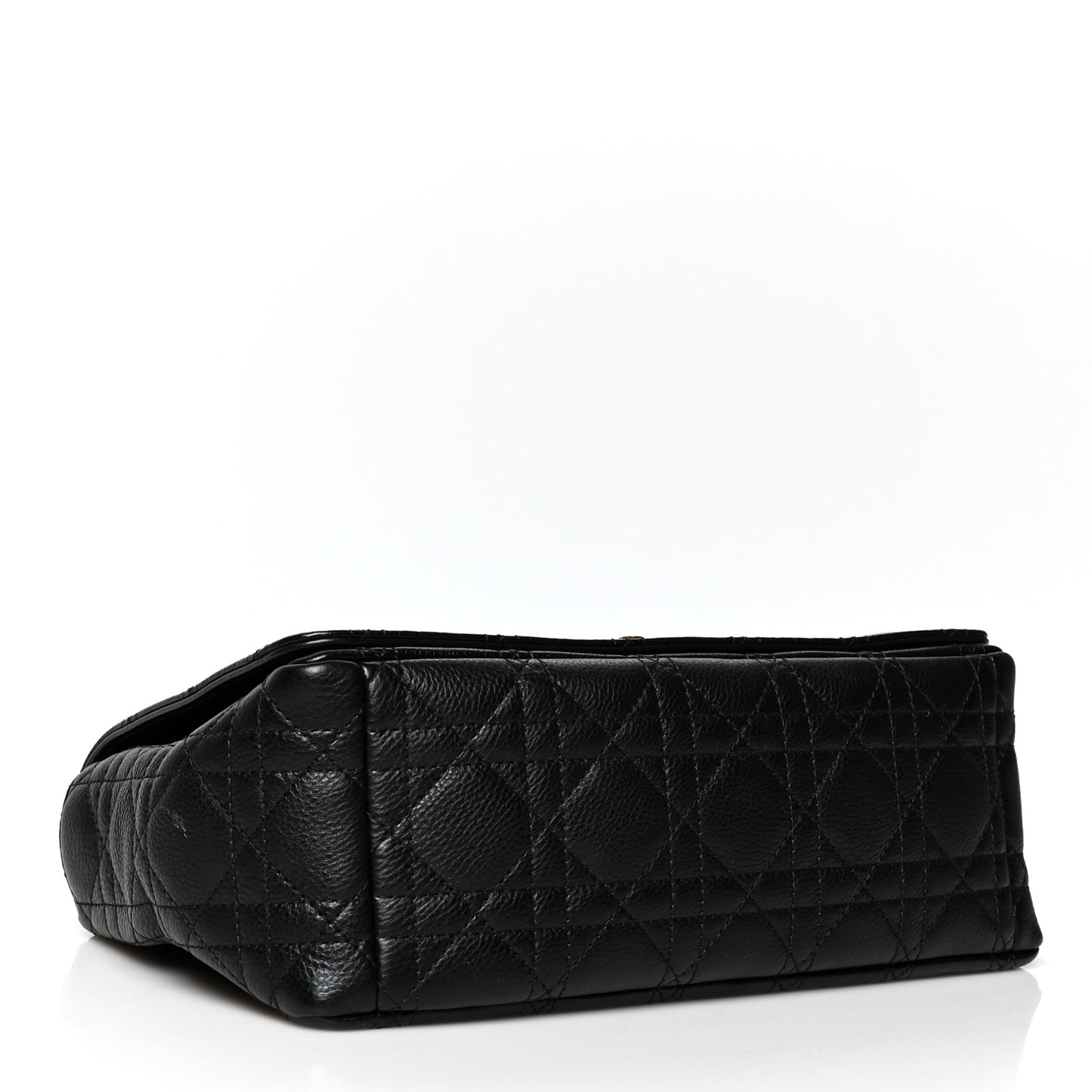 CHRISTIAN DIOR Calfskin Cannage Caro Bag Black