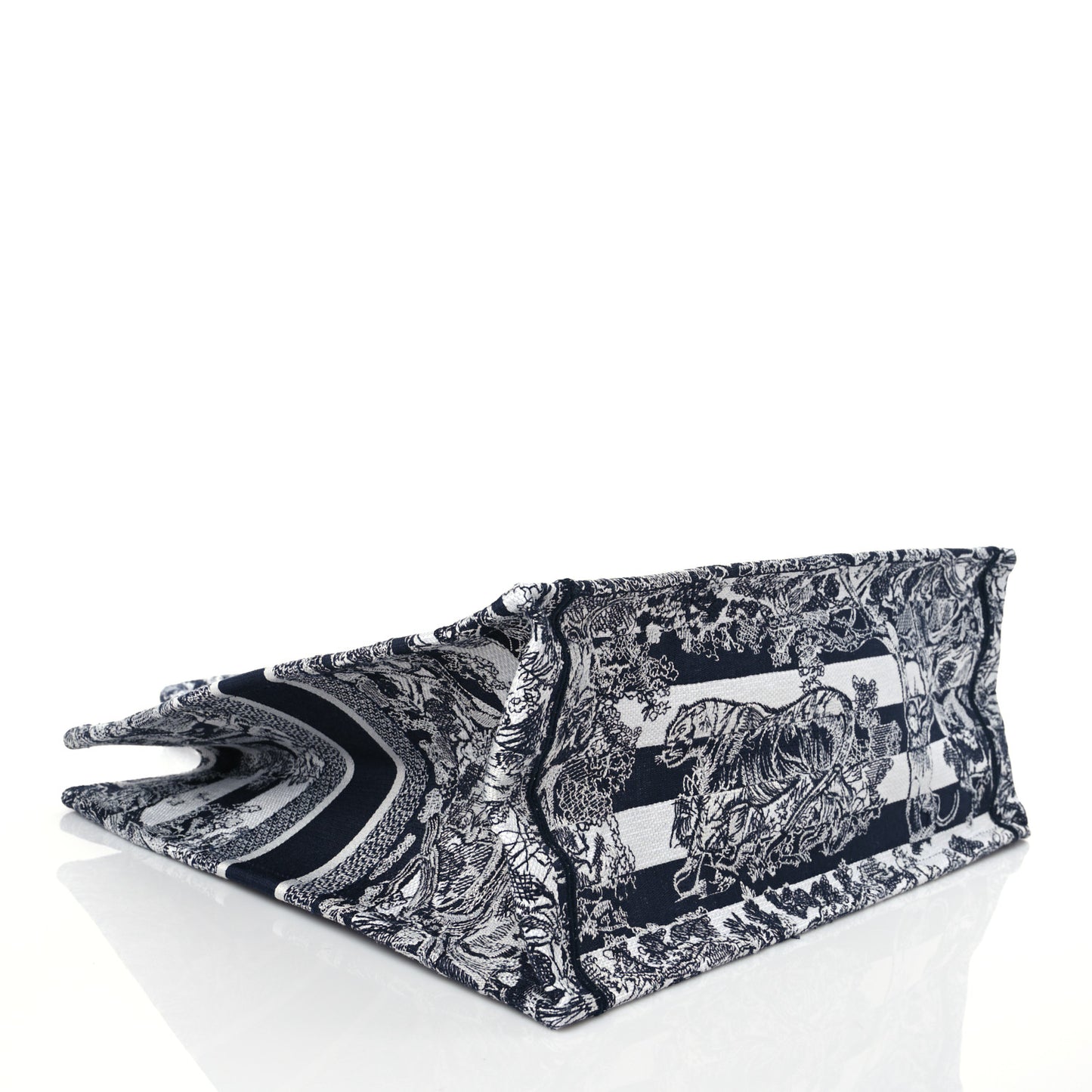 CHRISTIAN DIOR Large Toile Book Tote Blue 44OL29R3