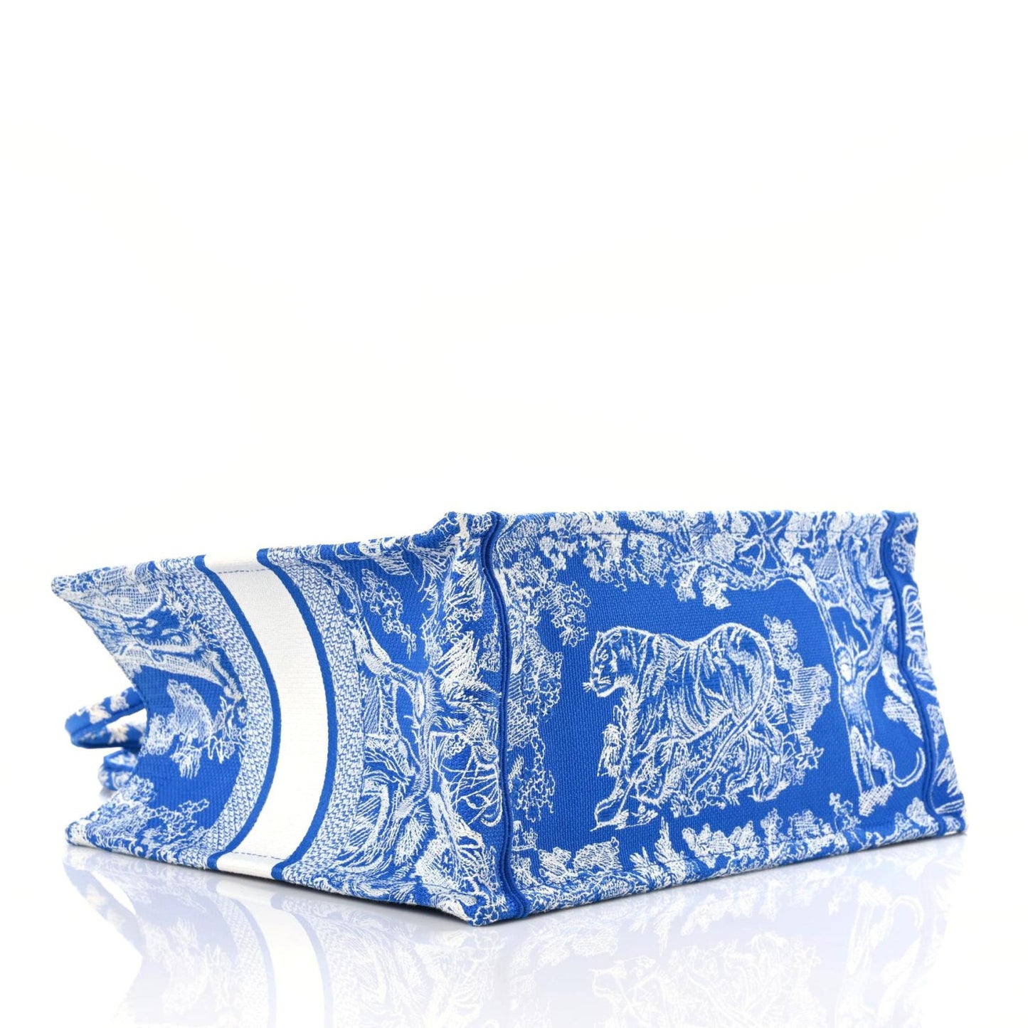 CHRISTIAN DIOR Canvas  Toile Book Tote Fluorescent Blue