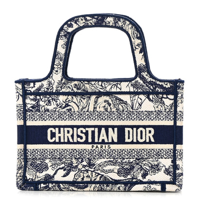 CHRISTIAN DIOR Mini Toile Book Tote Blue