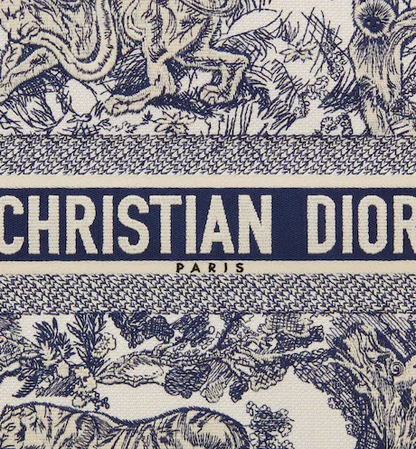 LARGE DIOR BOOK TOTE Blue Toile de (42 x 35 x 18.5 cm) 7ONMMANF