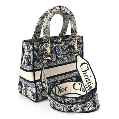 CHRISTIAN DIOR Toile  Lady D-Lite Blue DJVCD8VD