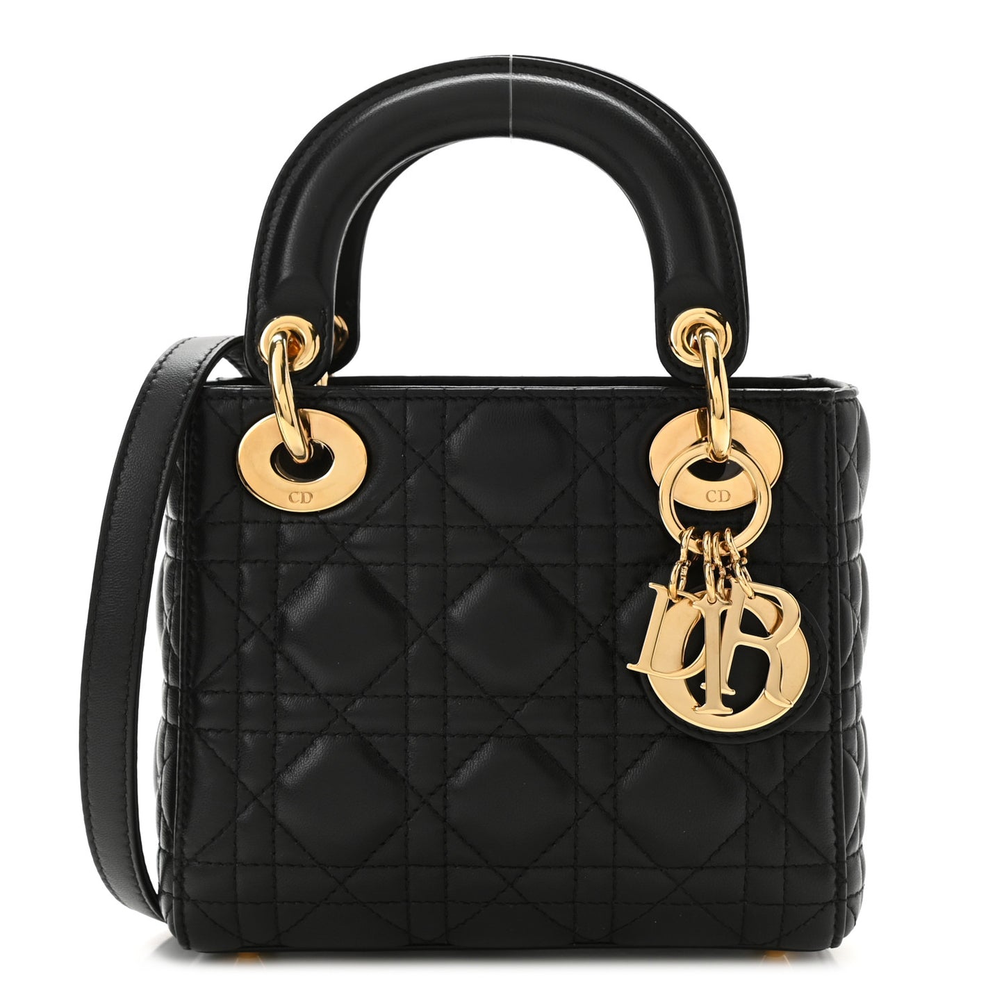 CHRISTIAN Mini Lady Dior Black
