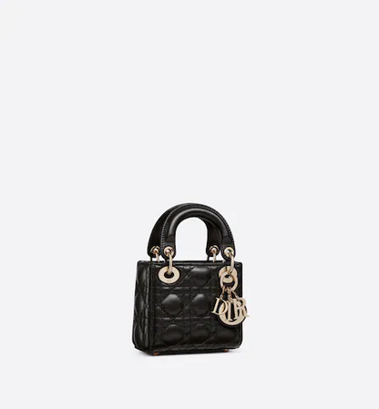 MICRO LADY DIOR BAG Black