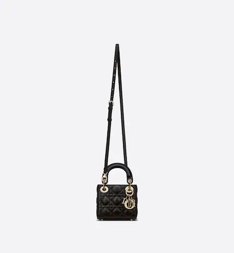 MICRO LADY DIOR BAG Black