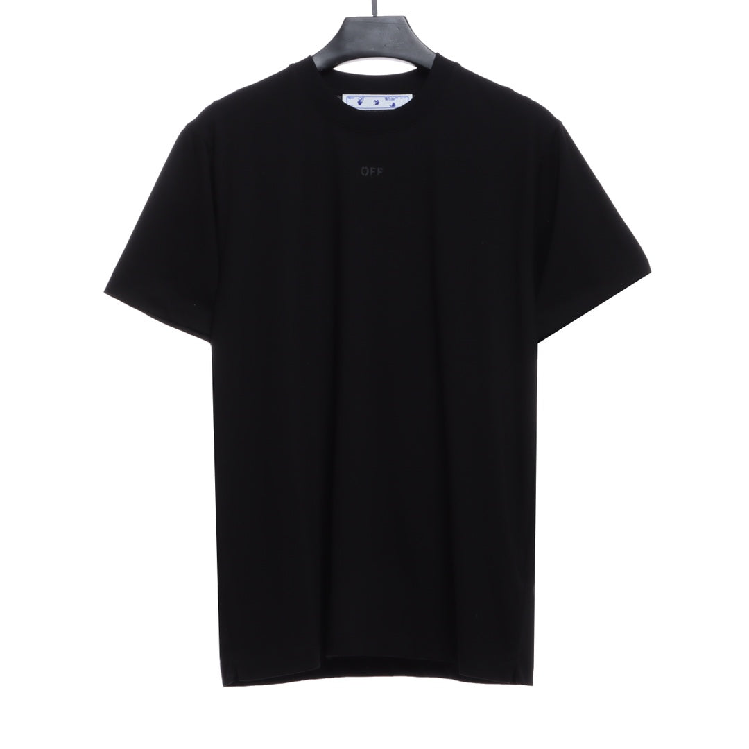 OW overlapping arrowhead pattern printing short sleeves