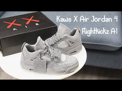 Kaws X Air Jordan 4 Retro Grey 2017 (LN5 A1 Batch)