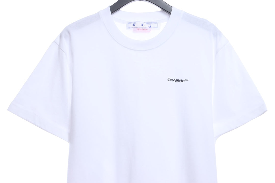 OW graffiti brush zebra crossing short sleeve