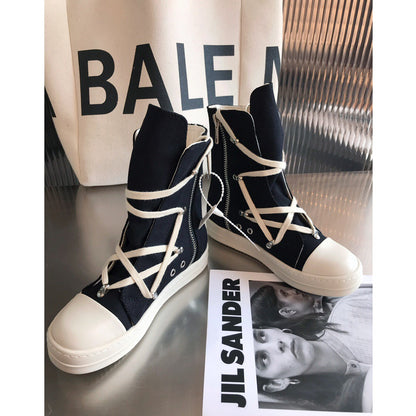 R!ck Owens DRKSHDW Strobe Cotton Denim Hexa High Black