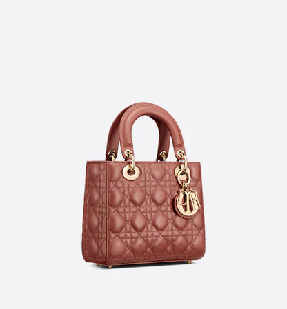 SMALL LADY DIOR MY BAG Rust-Colored