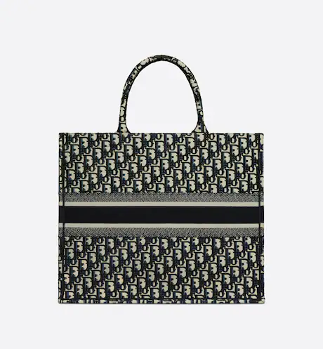 LARGE DIOR BOOK TOTE Blue Dior (42 x 35 x 18.5 cm)