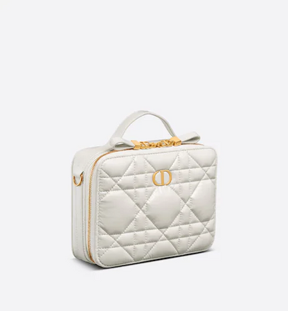 DIOR CARO BOX BAG Latte Calfskin
