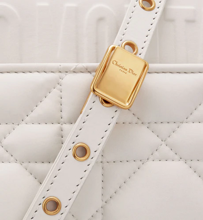 DIOR CARO BAG Latte Matte Padded Calfskin