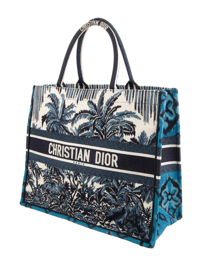 CHRISTIAN DIOR Large Palms Book Tote