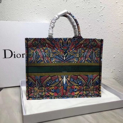 Dior Book Tote Bg In Butterfly Canvas