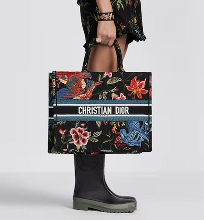 LARGE DIOR BOOK TOTE Black  (42 x 35 x 18.5 cm)