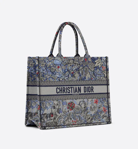 LARGE DIOR BOOK TOTE Denim Dior (42 x 35 x 18.5 cm)