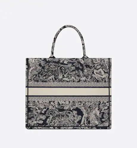 LARGE DIOR BOOK TOTE Blue Toile de (42 x 35 x 18.5 cm) ESG4SSXH