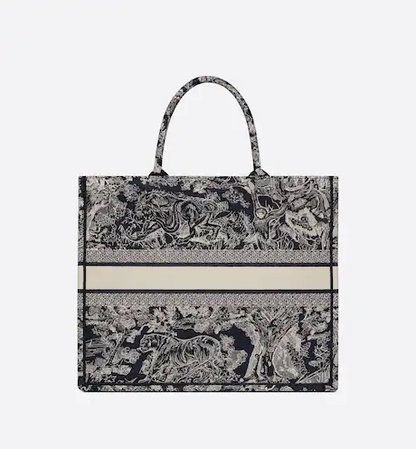 LARGE DIOR BOOK TOTE Blue Toile de (42 x 35 x 18.5 cm) ESG4SSXH
