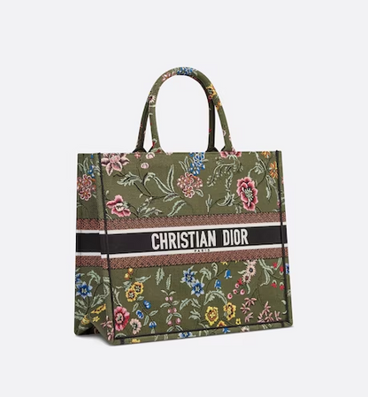 LARGE DIOR BOOK TOTE Green Dior (42 x 35 x 18.5 cm)