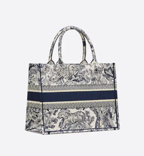 DIOR BOOK TOTE Blue Toile de (36 x 27.5 x 16.5 cm) YYFCQJ5G