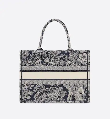 DIOR BOOK TOTE Blue Toile de (36 x 27.5 x 16.5 cm) W2DWMJTT