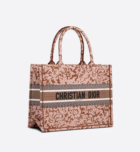 DIOR BOOK TOTE Metallic Pink (36 x 27.5 x 16.5 cm)