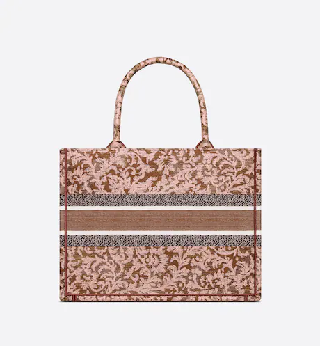 DIOR BOOK TOTE Metallic Pink (36 x 27.5 x 16.5 cm)