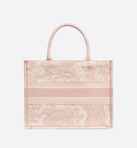 DIOR BOOK TOTE Pink Toile de (36 x 27.5 x 16.5 cm)