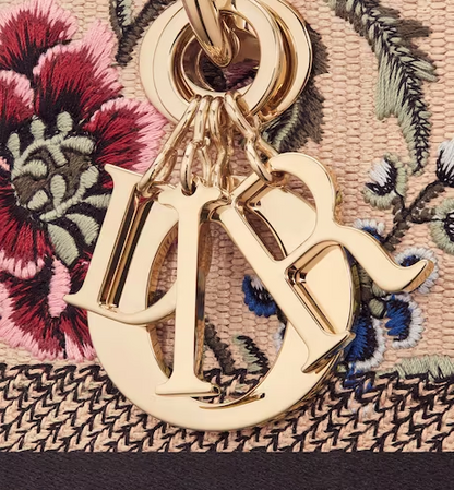 LADY D-LITE BAG Natural  with Dior